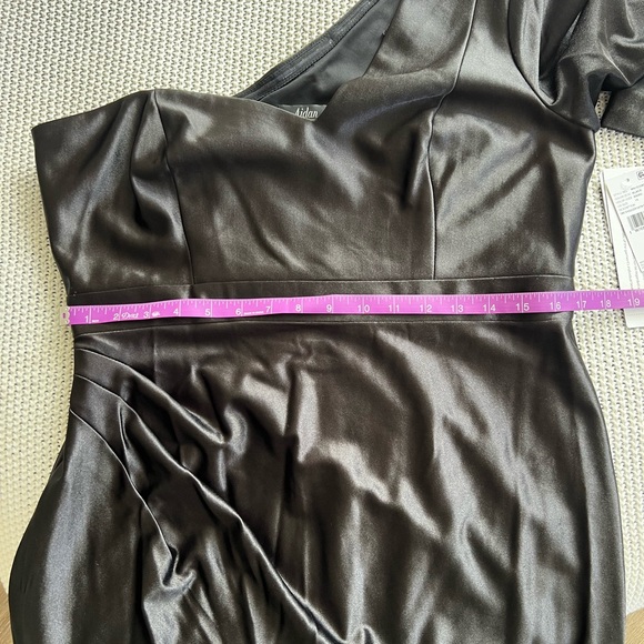 Adrianna Papell Black One Shoulder Dress - Picture 13 of 15